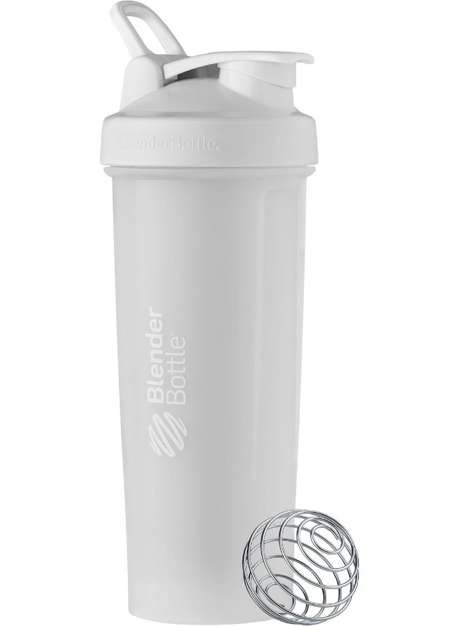 BlenderBottle Blender Bottle Classic V2 Shaker Perfect For Protein Shakes And Pre Workout, 32 Ounce, White - Image 1